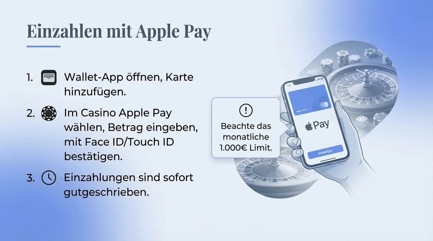 Einzahlen mit Apple Pay