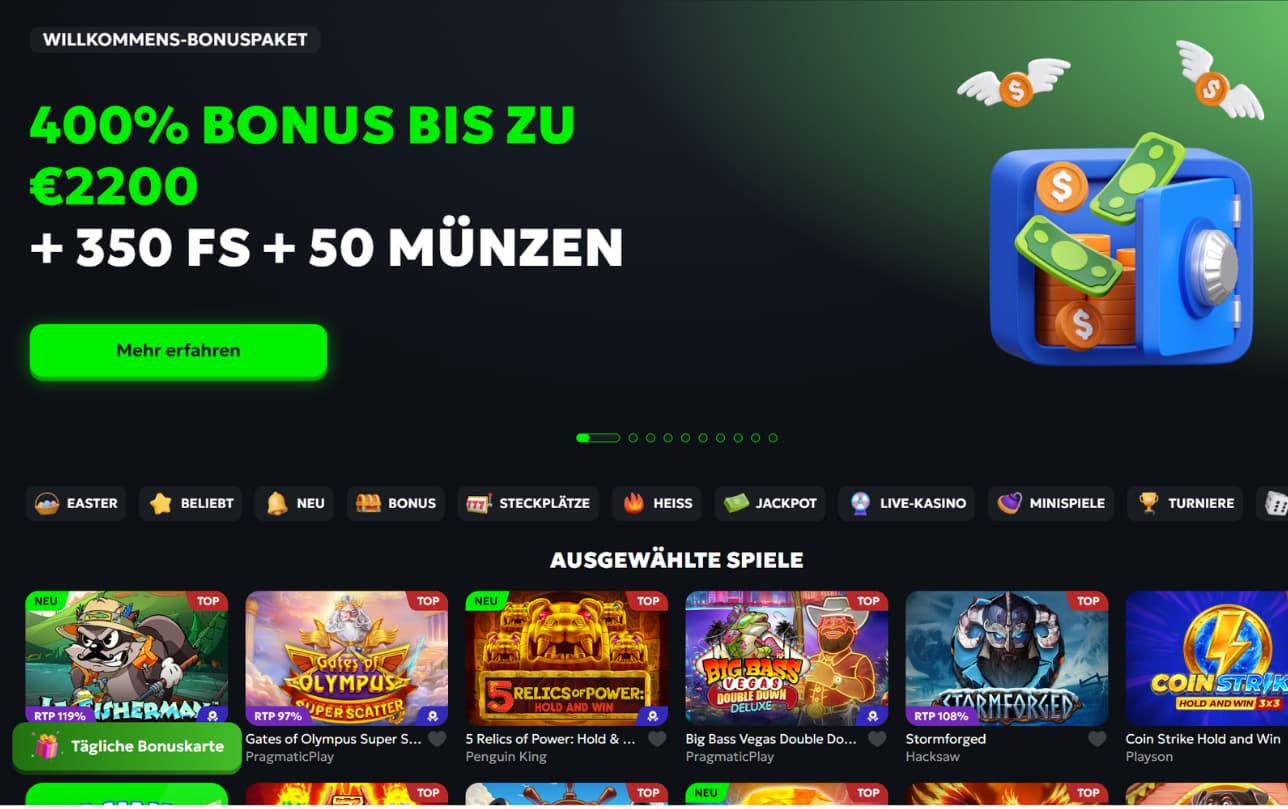 SpinMills Casino Willkommensbonus